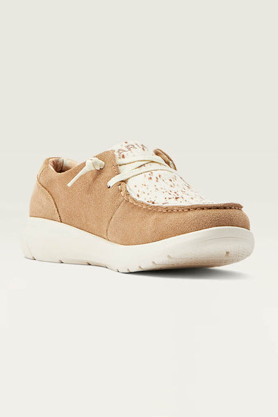 Ariat Hilo Spotted Cow Shoes for Women in Walnut