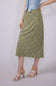 Ditsy Floral Midi Skirt for Women in Avocado