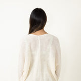 Shaker Stitch Cardigan for Women in Ivory