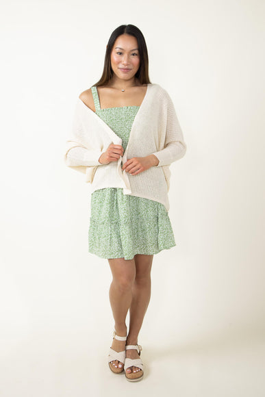 Shaker Stitch Cardigan for Women in Ivory