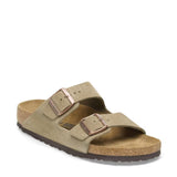 Birkenstock Arizona Suede Sandals in Taupe