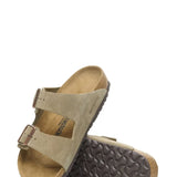 Birkenstock Arizona Suede Sandals in Taupe