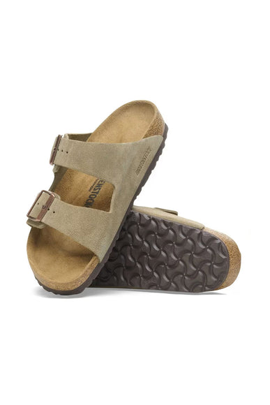 Birkenstock Arizona Suede Sandals in Taupe