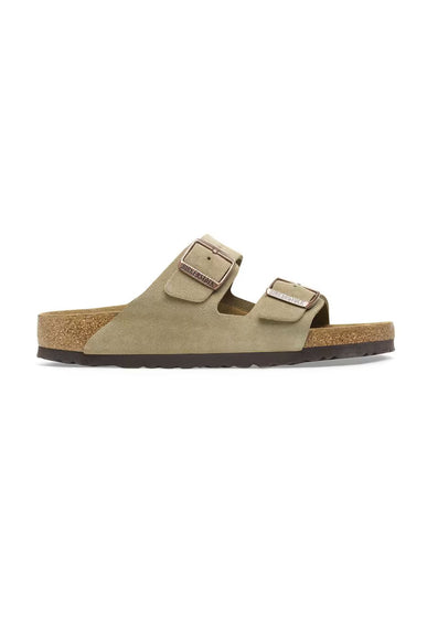 Birkenstock Arizona Suede Sandals in Taupe