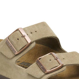 Birkenstock Arizona Suede Sandals in Taupe