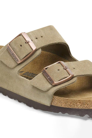 Birkenstock Arizona Suede Sandals in Taupe