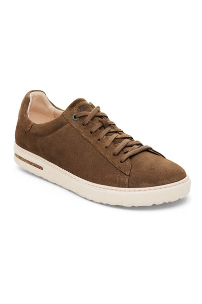 Birkenstock Bend Low Suede Leather Shoes for Men in Dark Tea