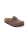 Birkenstock Youth Boston Birkibuc Clogs for Kids in Mocha