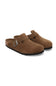 Birkenstock Boston Soft Footbed Clogs for Women in Dark Tea