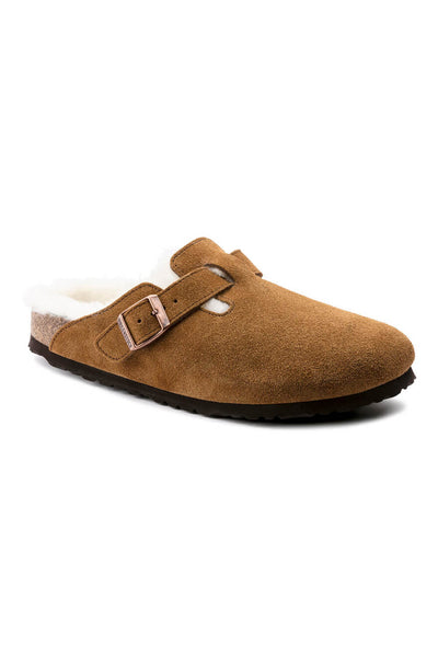 Birkenstock Boston Shearling Clogs for Men in Mink