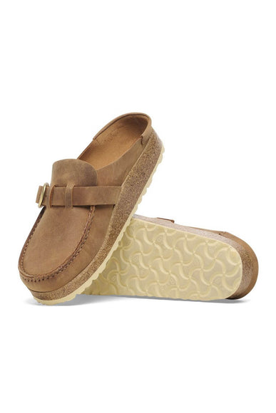 Birkenstock Buckley Oiled Leather Mules for Women in Cognac