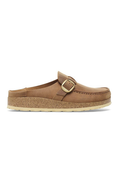 Birkenstock Buckley Oiled Leather Mules for Women in Cognac