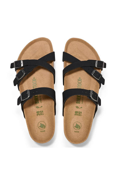 Birkenstock Birkibuc Franca Vegan Sandals for Women in Black