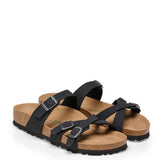 Birkenstock Birkibuc Franca Vegan Sandals for Women in Black