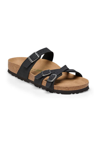 Birkenstock Birkibuc Franca Vegan Sandals for Women in Black