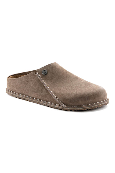 Birkenstock Zermatt Suede Slippers for Men in Grey Taupe