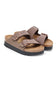 Papillio by Birkenstock Arizona Platform Vegan Birko-Flor Sandals for Women in Mocha