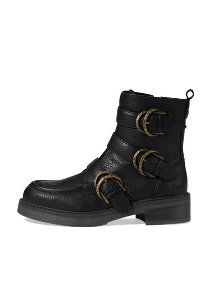 Blowfish Malibu Shoes Vigor Buckle Booties for Women in Black