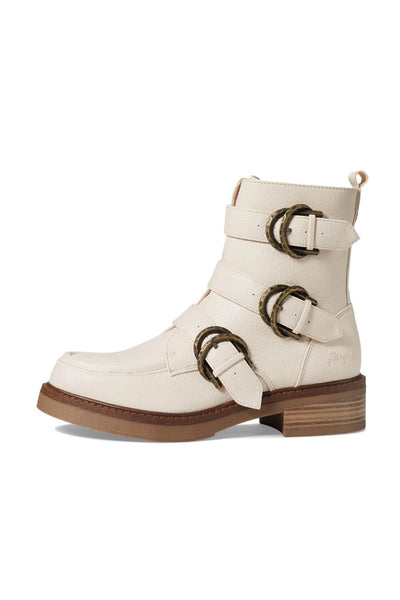 Blowfish Malibu Shoes Vigor Buckle Booties for Women in White