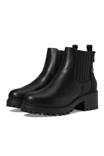Blowfish Malibu Shoes Layten Lug Booties for Women in Black