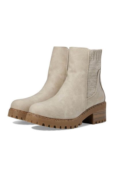 Blowfish Malibu Shoes Levorah Lug Booties for Women in White