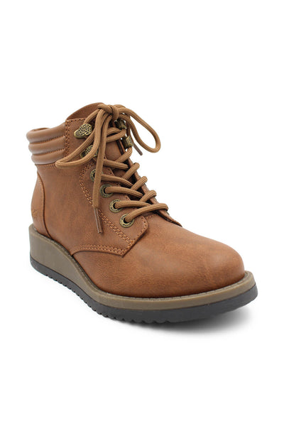 Blowfish Malibu Shoes City Lace Up Booties for Women in Brown