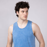 Bondi Beach Mineral Wash Tank Top for Men in Light Blue