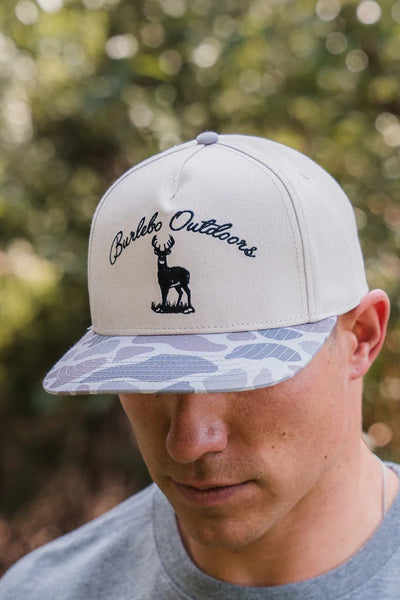 Burlebo Buck Camo Hat for Men in Cream