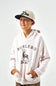 Burlebo Youth Deer Fleece Hoodie for Boys in Oatmeal