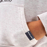 Burlebo Youth Deer Fleece Hoodie for Boys in Oatmeal