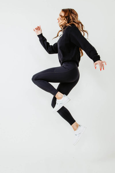 By Together Finish Line Active Leggings for Women in Black