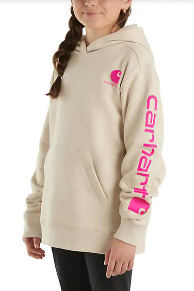 Carhartt Graphic Sweatshirt for Girls in Malt White