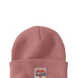 Carhartt Knit Heart Patch Beanie for Women in Rose Tint