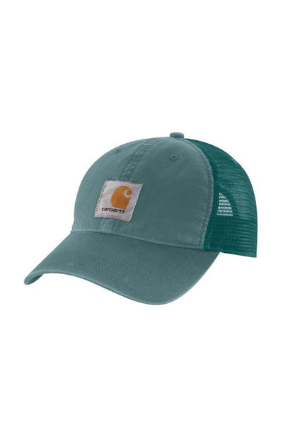 Carhartt Canvas Mesh Back Cap in Teal Blue!