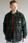 Carhartt Flannel Sherpa Lined Shirt Jacket for Men in Green