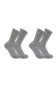 Carhartt Force Midweight 2 Pack Crew Socks for Men in Grey