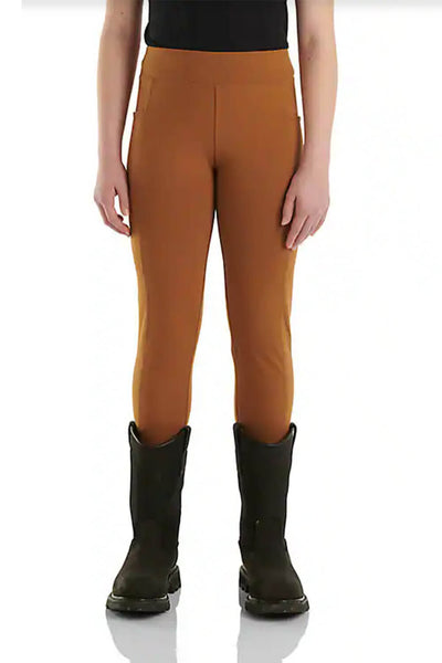 Carhartt Fitted Utility Leggings for Girls in Brown
