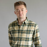 Carhartt Rugged Flex Relaxed Fit Midweight Flannel for Men in Green