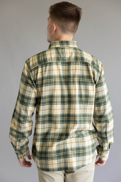 Carhartt Rugged Flex Relaxed Fit Midweight Flannel for Men in Green