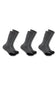 Carhartt Force Midweight Logo 3 Pack Crew Socks for Men in Grey