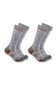 Carhartt Midweight Wool Blend 2 Pack Boot Socks for Men in Grey