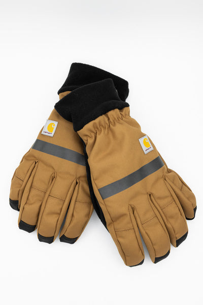 Carhartt Storm Defender Insulated Gloves for Men in Brown