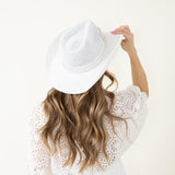 C.C. Bride Cowgirl Hat for Women in White