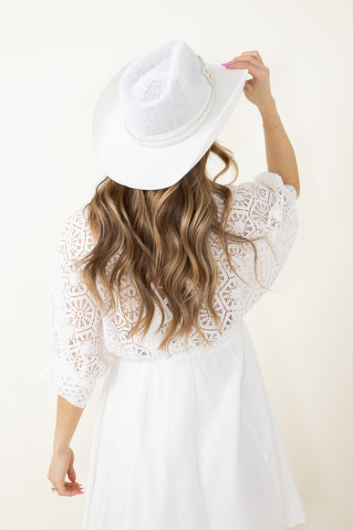 C.C. Bride Cowgirl Hat for Women in White