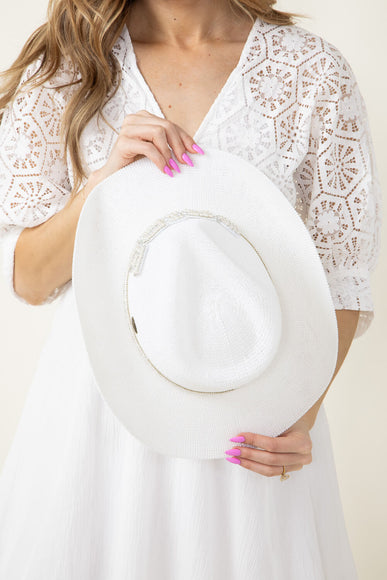 C.C. Bride Cowgirl Hat for Women in White