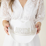 C.C. Bride Cowgirl Hat for Women in White
