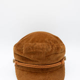 C.C. Newsboy Corduroy Cap for Women in Brown
