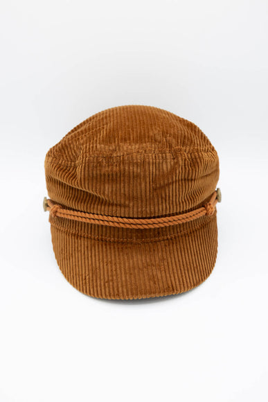C.C. Newsboy Corduroy Cap for Women in Brown