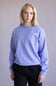 The North Face Oversized Simple Dome Fleece Sweatshirt for Women in Periwinkle Glow