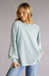Mineral Wash Pullover for Women in Seafoam